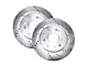 Drilled and Slotted 6-Lug Brake Rotor, Pad, Brake Fluid and Cleaner Kit; Front and Rear (14-18 Silverado 1500)