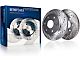 Drilled and Slotted 6-Lug Brake Rotor, Pad, Brake Fluid and Cleaner Kit; Front and Rear (09-13 Silverado 1500 w/ Rear Drum Brakes)