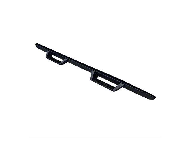 Drop Down Side Step Bars; Matte Black (04-13 Silverado 1500 Crew Cab)