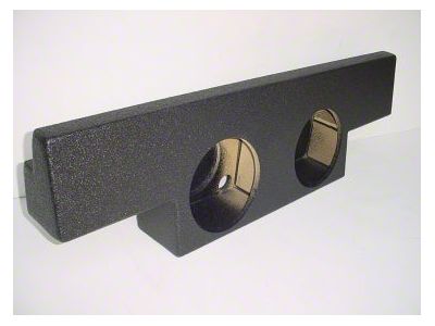 Dual 12-Inch Behind Seat Front Firing Subwoofer Box; Carpeted (04-06 Silverado 1500 Crew Cab)