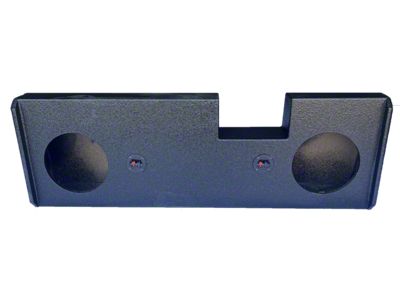 Dual 12-Inch Down Firing Subwoofer Box; Poly Coated (19-26 Silverado 1500 Crew Cab)
