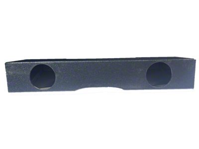 Dual 8-Inch Front Firing Subwoofer Box; Poly Coated (07-13 Silverado 1500 Crew Cab)