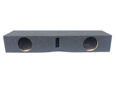 Dual 8-Inch Ported Front Firing Subwoofer Box; Carpeted (07-13 Silverado 1500 Crew Cab)
