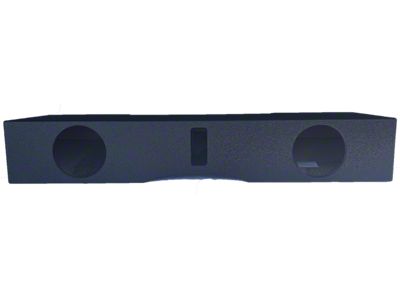 Dual 8-Inch Ported Front Firing Subwoofer Box; Poly Coated (07-13 Silverado 1500 Crew Cab)