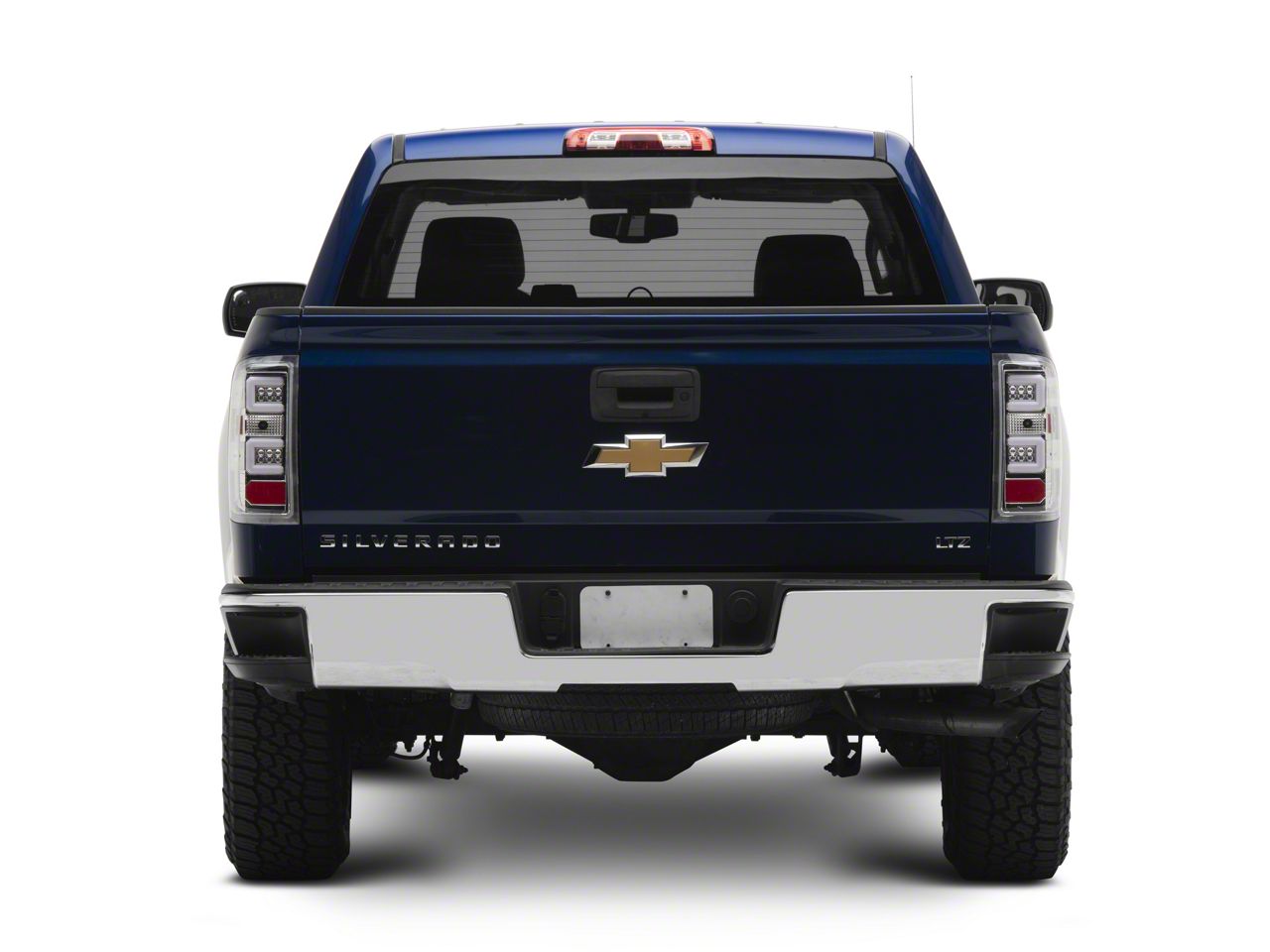 Fit For 2014-19 Chevy Silverado 1500 Pair Smoke Tail Lights Brake Lamps w/ Bulbs