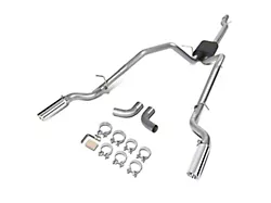 Dual Exhaust System with Polished Tips; Rear Exit (14-18 5.3L Silverado 1500)