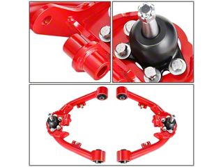 KAX Front Upper Control Arms For 2-4 Inch Lift On 99-06 Silverado/Sierra 1500 - Pair With Ball Joints, Greasable