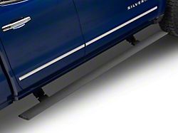 Go Rhino E-BOARD E1 Electric Running Boards; Textured Black (14-18 Silverado 1500 Double Cab)