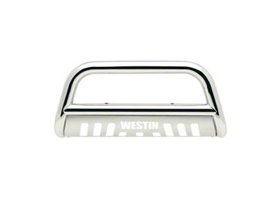 E-Series Bull Bar; Stainless Steel (19-25 Silverado 1500, Excluding ZR2)