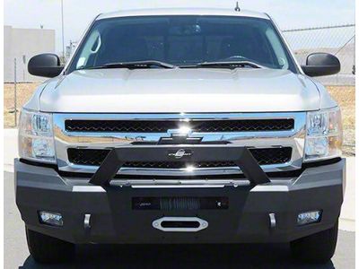 Elevation Bullnose Front Bumper; Fine Textured Black (07-13 Silverado 1500)