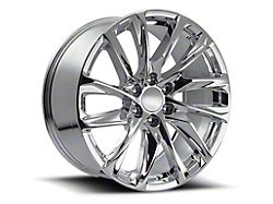Escalade 12-Spoke Replica Chrome 6-Lug Wheel; 22x9; 28mm Offset (19-25 Silverado 1500)