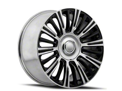Escalade Platinum Replica Gloss Black and Polished 6-Lug Wheel; 22x9; 28mm Offset (19-25 Silverado 1500)