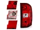 Euro Style Tail Lights; Chrome Housing; Red/Clear Lens (07-13 Silverado 1500)