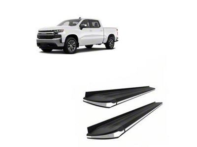 Exceed Running Boards; Black (19-25 Silverado 1500 Crew Cab)