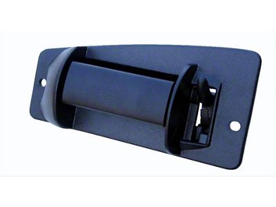 Replacement Exterior Door Handle; Black; Rear Driver Side (99-06 Silverado 1500 Extended Cab)