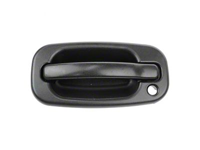 Exterior Door Handle; Front Driver Side; Textured Flat Black (99-06 Silverado 1500)