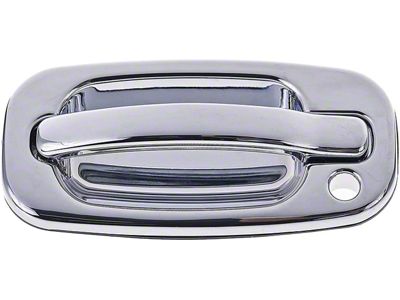 Exterior Door Handle; Front Left; All Chrome; Original Design; Plastic (99-06 Silverado 1500)