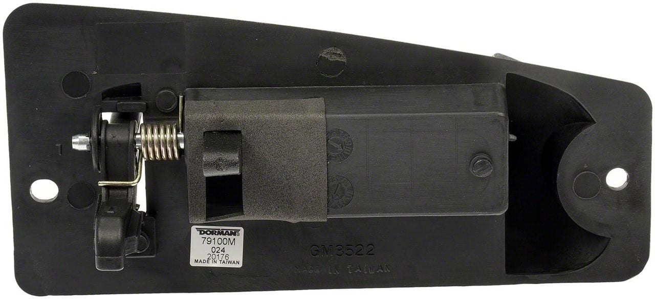 Silverado 1500 Exterior Door Handle; Metal; Rear Left; Black
