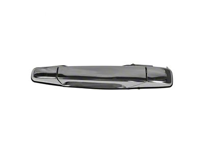 Exterior Door Handle; Rear Driver Side; Chrome (07-13 Silverado 1500 Crew Cab)