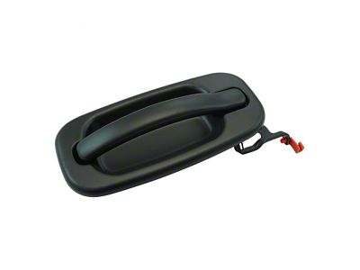 Exterior Door Handle; Rear Passenger Side; Paint to Match Black (04-06 Silverado 1500 Crew Cab)