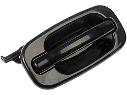 Exterior Door Handle; Smooth Black; Rear Passenger Side (04-06 Silverado 1500 Crew Cab)