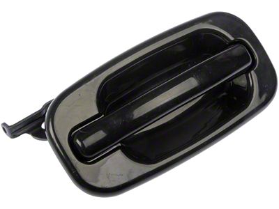 Exterior Door Handle; Smooth Black; Rear Passenger Side (04-06 Silverado 1500 Crew Cab)