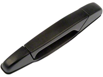 Exterior Door Handle; Textured Black; Rear Driver Side (07-13 Silverado 1500 Crew Cab)
