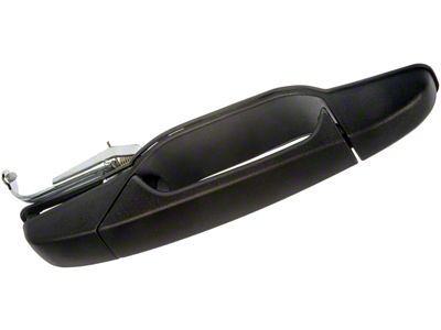 Exterior Door Handle; Textured Black; Rear Passenger Side (07-13 Silverado 1500 Crew Cab)