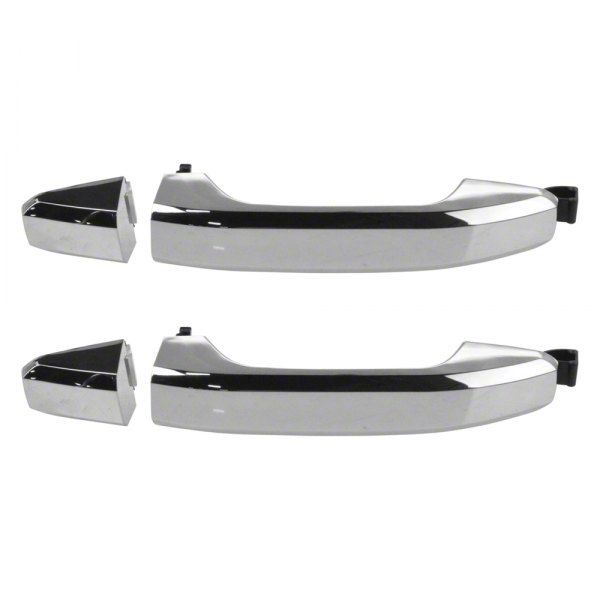 Exterior Mirrors For GMC Sierra 1500 Silverado 1500 Exterior Door Handle; Textured Black; Front Driver Side (07-13 Silverado 1500 Poign&eacute;e De Porte Int&eacute;rieur