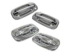 Exterior Door Handles; Front and Rear; Chrome (99-06 Silverado 1500)
