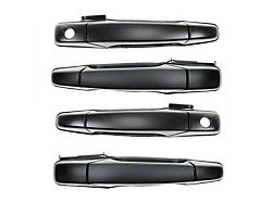 Exterior Door Handles; Front and Rear; Paint to Match Black (07-13 Silverado 1500 Crew Cab)