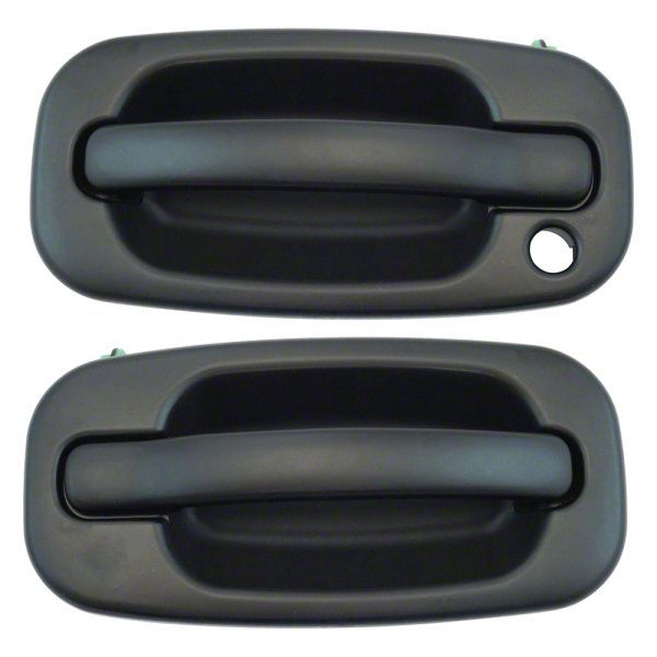 Silverado 1500 Exterior Door Handles; Front; Paint to Match Black (99