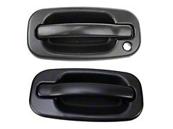 Exterior Door Handles; Front; Textured Black (99-06 Silverado 1500)