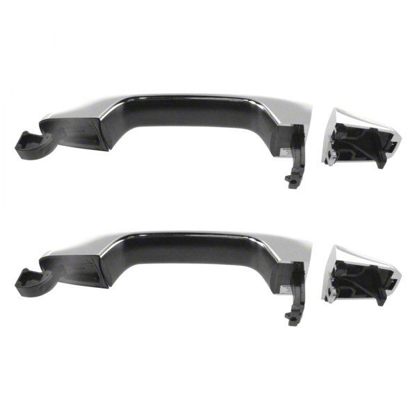 thumbnail image 2 of Car-modification7 Chrome Exterior Door Handle Set For 2014-2017 Chevy Silverado 1500 – 4 Pieces, Front & Rear 2 of 6