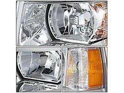 Factory Style Headlight; Chrome Housing; Clear Lens; Driver Side (07-13 Silverado 1500)