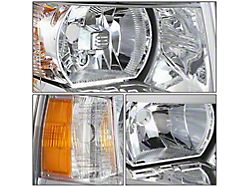 Factory Style Headlight; Chrome Housing; Clear Lens; Passenger Side (07-13 Silverado 1500)
