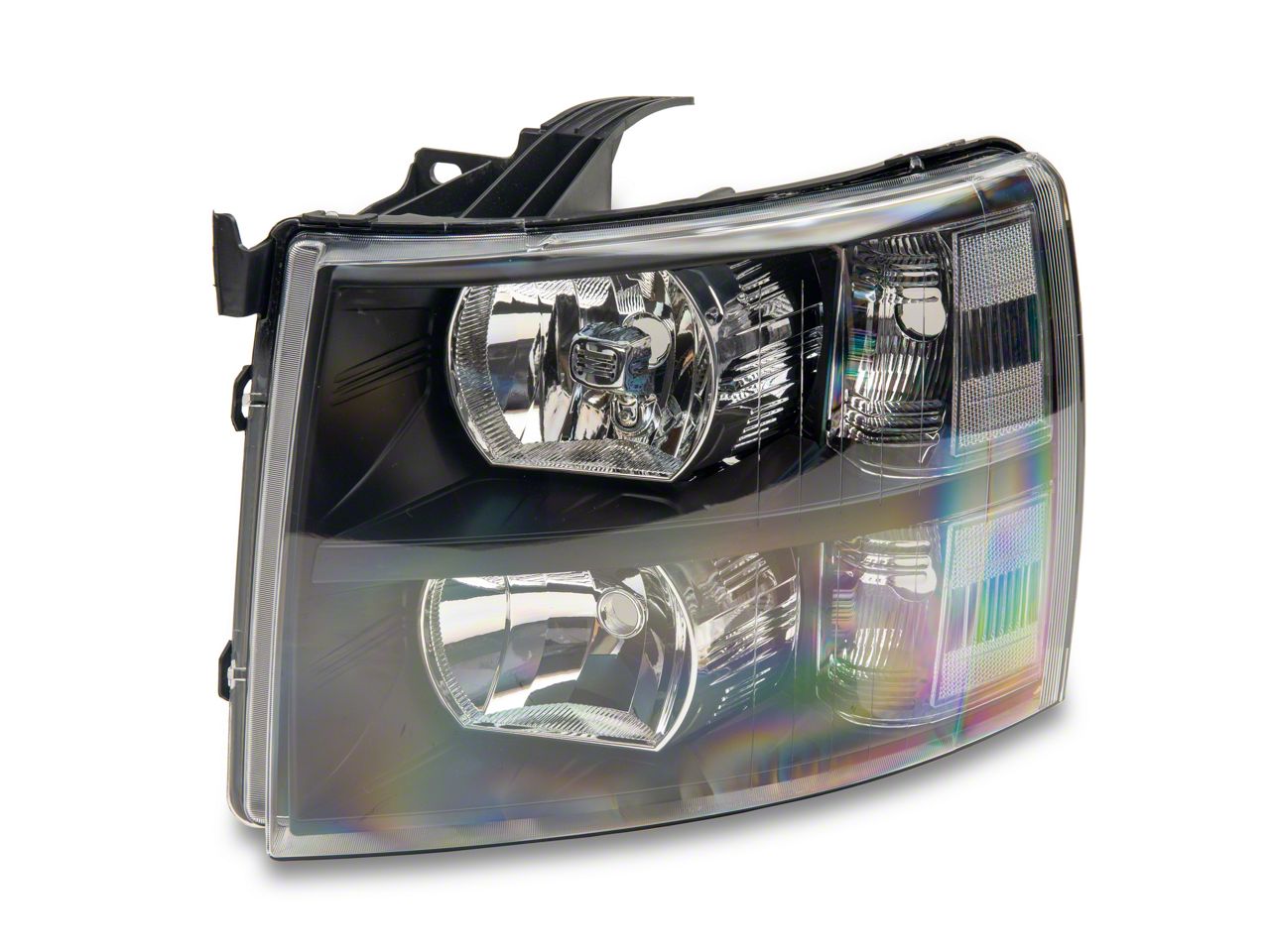 Spec-D Tuning Chrome Headlights w/LED Strip Compatible with 2007-2013 Chevy