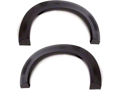 Elite Series Extra Wide Style Fender Flares; Rear; Smooth Black (14-15 Silverado 1500 w/ 6.50-Foot Standard & 8-Foot Long Box)