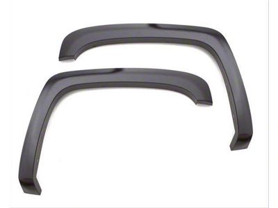 Elite Series Sport Style Fender Flares; Front and Rear; Textured Black (16-18 Silverado 1500 w/ 6.50-Foot & 8-Foot Long Box)