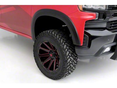 Elite Series Sport Style Fender Flares; Front; Textured Black (19-21 Silverado 1500)