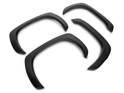 Fender Flares; Front and Rear; Black (99-06 Silverado 1500)