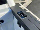 Flush Fit Retractable Tie Down Anchors; Front Only; Gunmetal; Set of Two (14-26 Silverado 1500 w/ Rail Cap Trim)