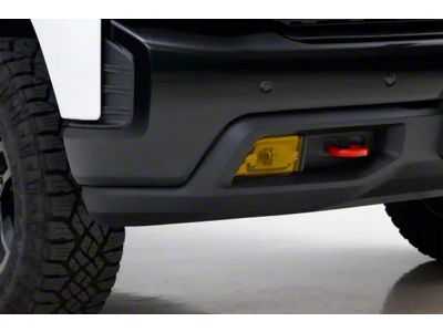 Fog Light Covers; Transparent Yellow (19-21 Silverado 1500, Excluding Custom, Custom Trail Boss & WT; 2022 Silverado 1500 LTD, Excluding Custom, Custom Trail Boss & WT)