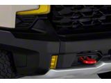 Fog Light Covers; Transparent Yellow (22-25 Silverado 1500 ZR2)