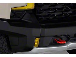 Fog Light Covers; Transparent Yellow (22-25 Silverado 1500 ZR2)