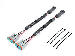 Fog Light Wiring Adapters; LED to Deutsch Dual Output (17-18 Silverado 1500)
