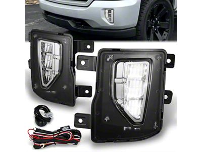 Fog Lights; Clear (16-18 Silverado 1500)