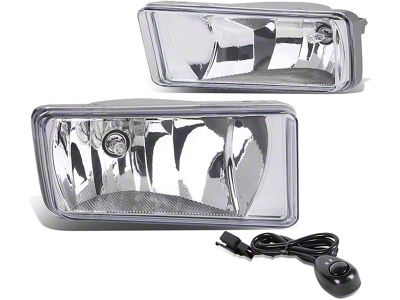 Fog Lights with Switch; Clear (07-15 Silverado 1500)