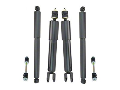 Front and Rear Shocks with Front Sway Bar Links (99-06 4WD Silverado 1500)