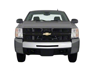 Front Bumper Center Section Cover with Bumper Air Intake Opening; Olympic White (07-13 Silverado 1500 w/ Steel Bumper)